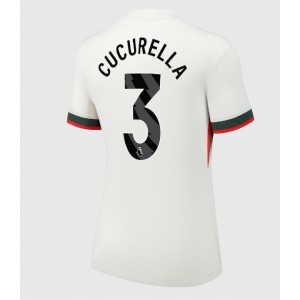 Chelsea Marc Cucurella #3 Jalkapallovaatteet Naisten Vieraspaita 2025-26 Lyhythihainen